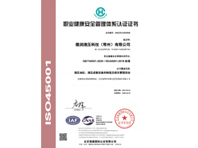 職業(yè)健康安全管理體系認(rèn)證證書(shū)